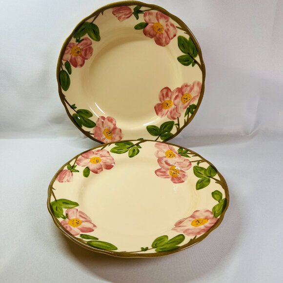 Franciscan Desert Rose Vintage Dinner Plates Johnson Bros England 10 5/8” TWO PC - Picture 1 of 8